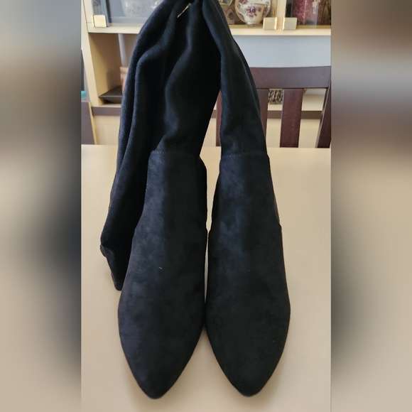 WILD PAIR Womens Bravy Pointed Toe Block Heel Over-the-Knee Boots - Picture 5 of 11